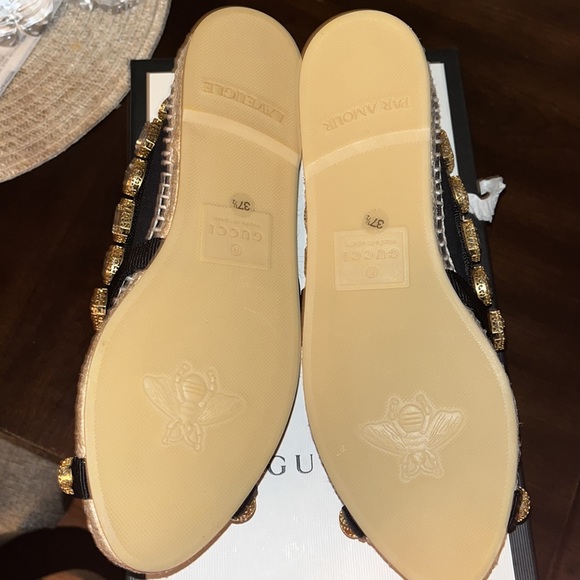 Gucci Crystal Canvas Espadrille. Size 37.5/6.5 - Picture 6 of 6